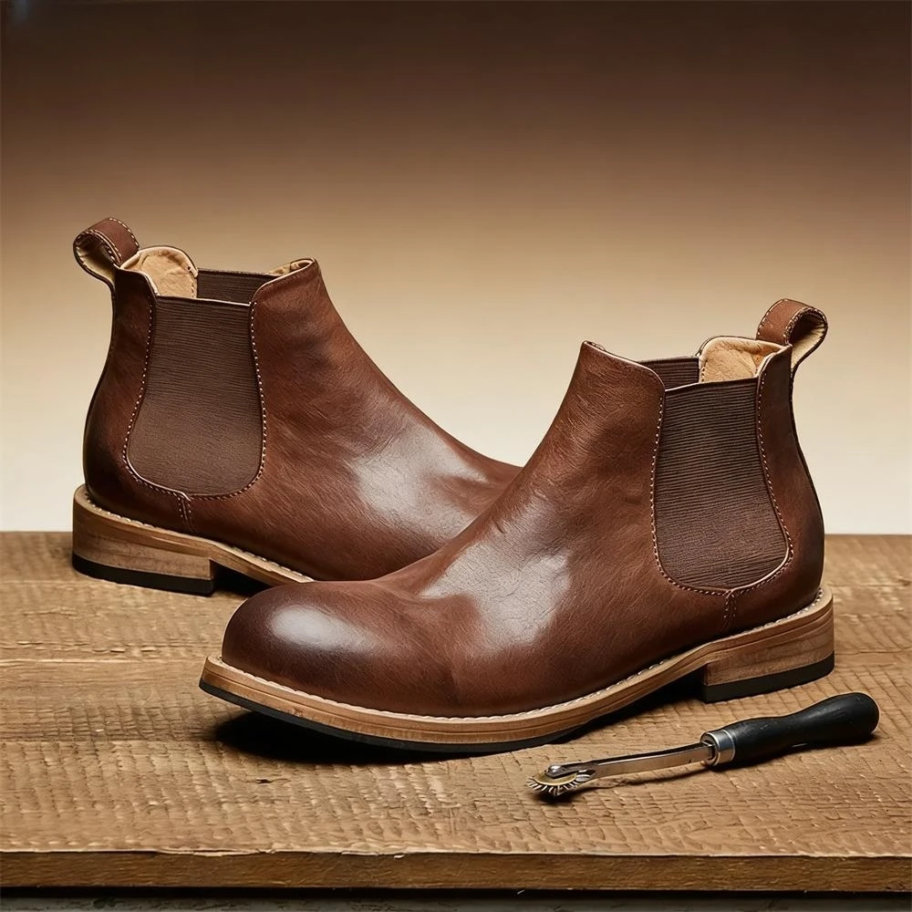 Formal Men Daily Wear Footwear - Мужские эластичные ботинки челси с эластичными