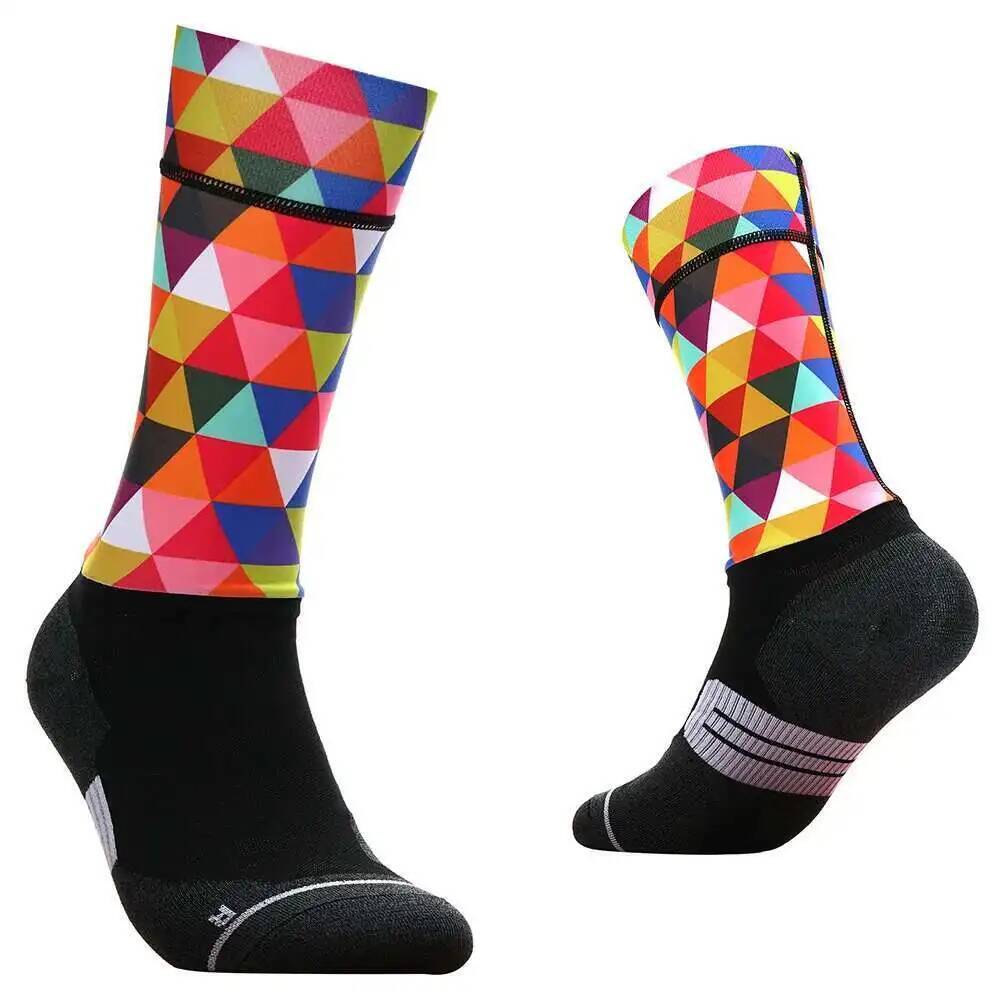 Sock Garter Men - Яркие велосипедные носки с геометрическим рисунком