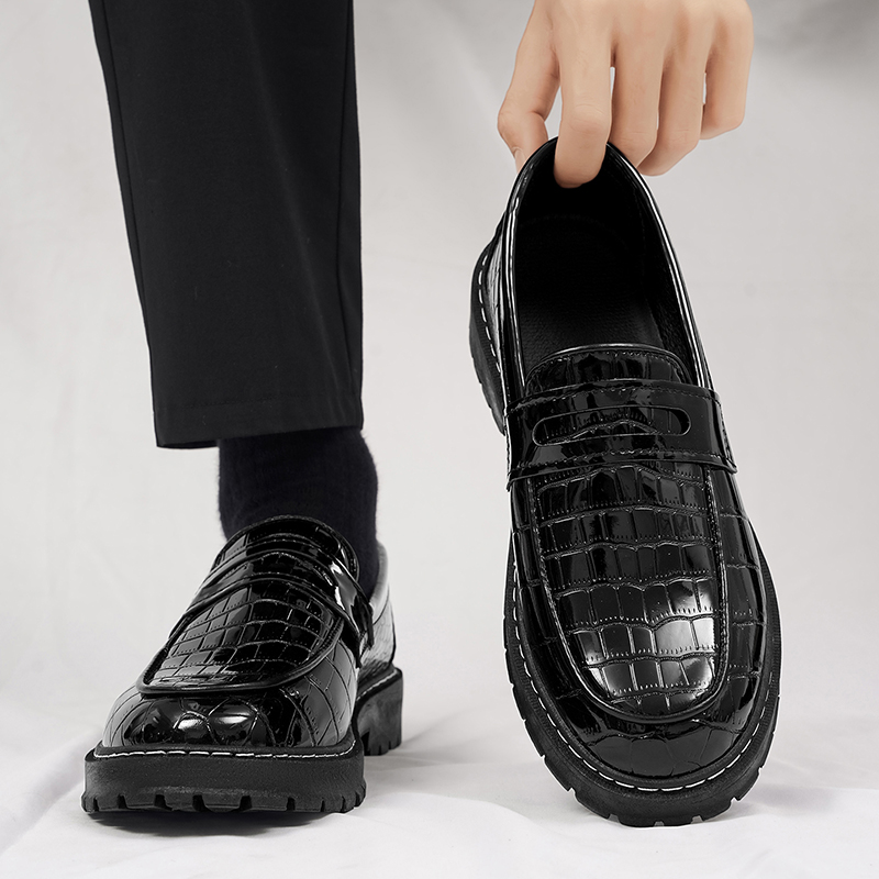 Formal Men Daily Wear Footwear - Мужская обувь: повседневные лоферы с узором