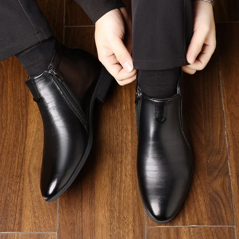 Роскошные мужские ботинки, мод – обзор и цена Men Formal Wear With Boots