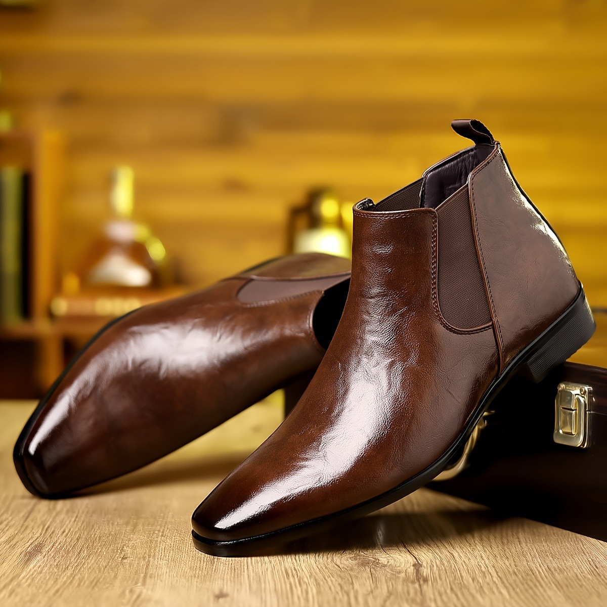 Ботинки челси, кожаные ботинки – обзор и цена Men Formal Wear With Boots